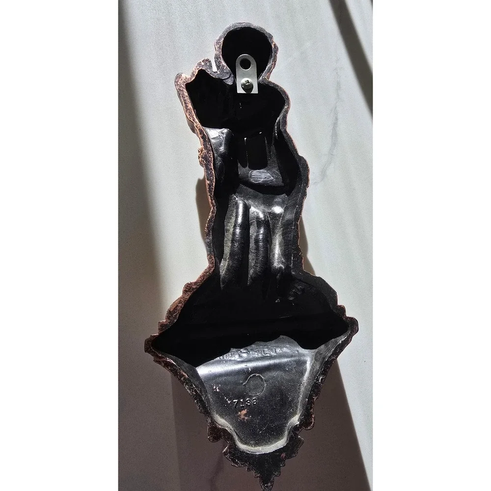 Vintage Syroco Cherub Wall Shelf Corbel Bronze Putti 7138 Hollywood Regency 1969